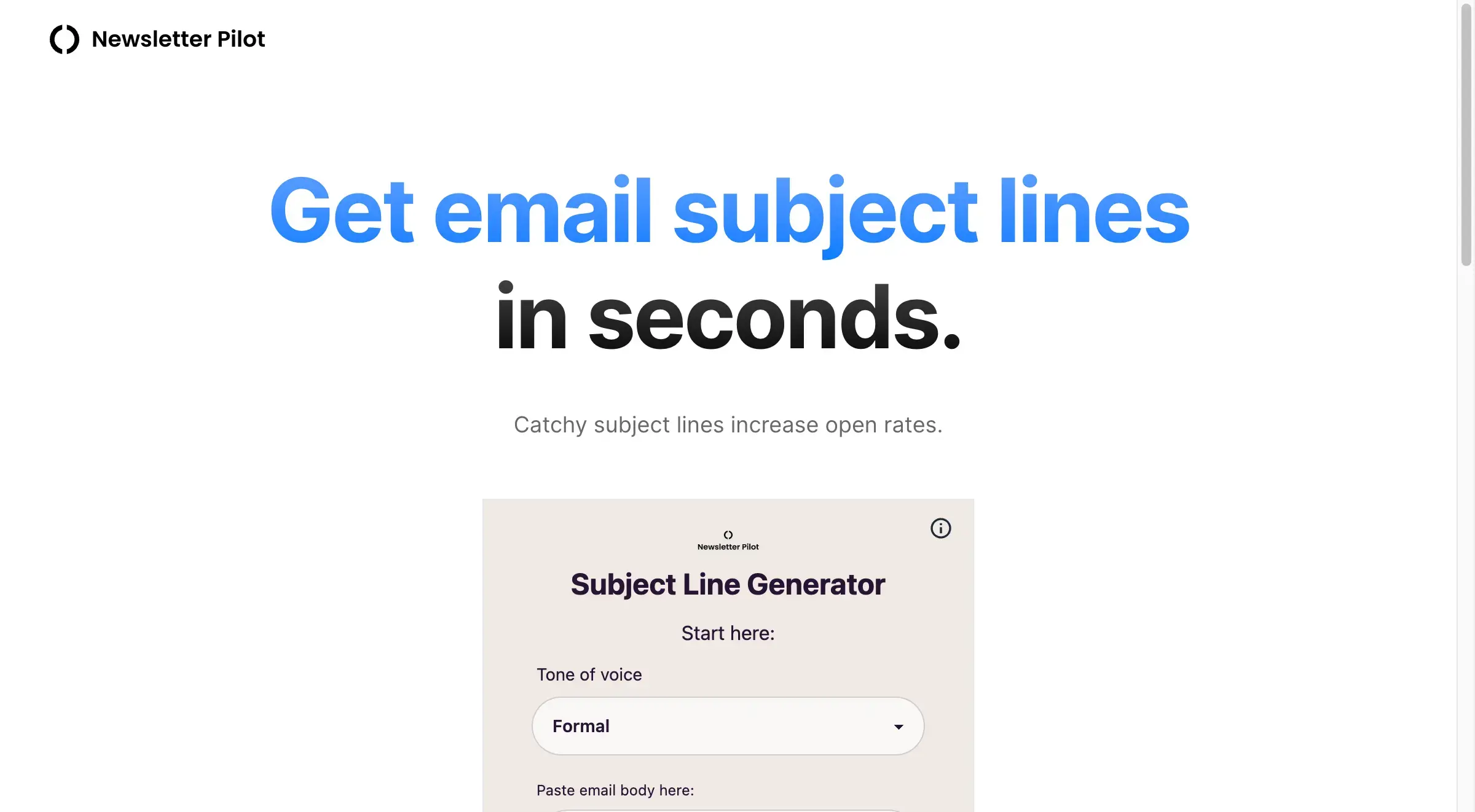 Subject Line Generator